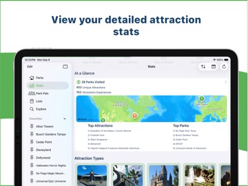 LogRide - Theme Park Tracker iPad screenshot