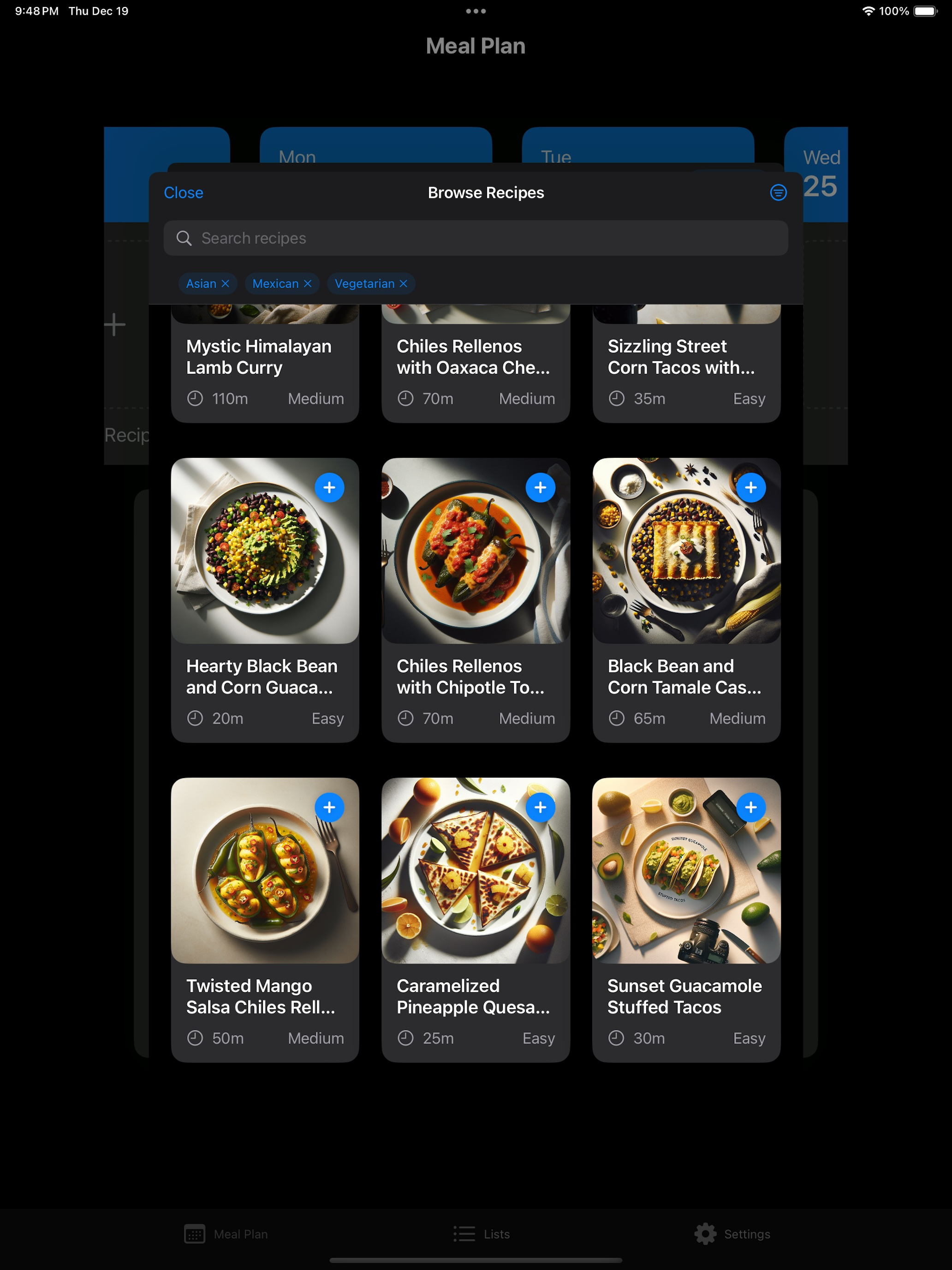 Zested - Swipe, Plan, Cook screenshot 10