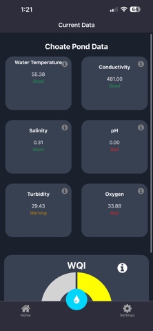 AquaWatch Mobile screenshot