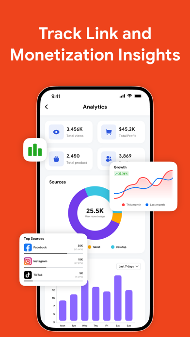 Linkbio - Link in bio builder Screenshot