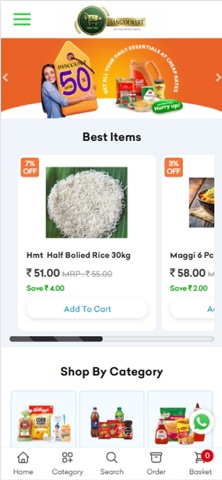 sangam mart online screenshot