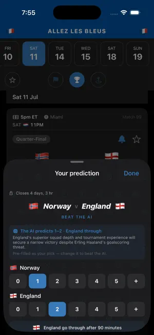 WC Scores screenshot 2
