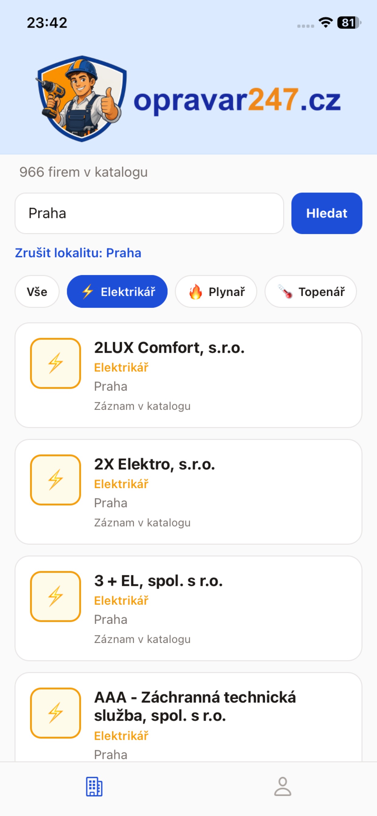 Screenshot 3 of Opravar247.cz