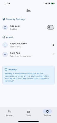 VaultKey – Offline Manager screenshot