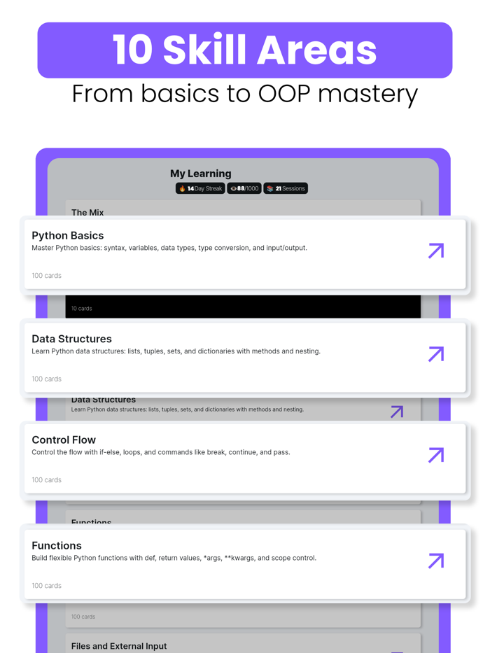 Python Flashcards Mastery