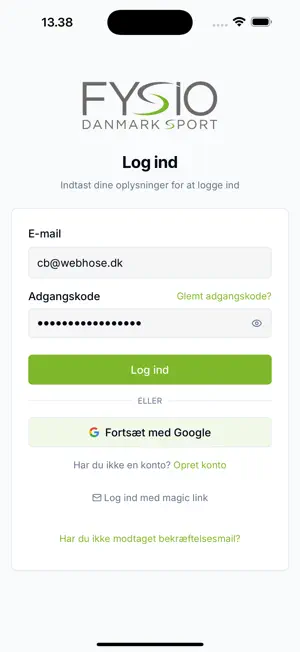 FysioDK Sport screenshot 1