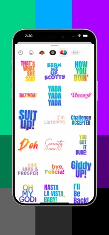 Sitcom Catch Phrases iPhone screenshot