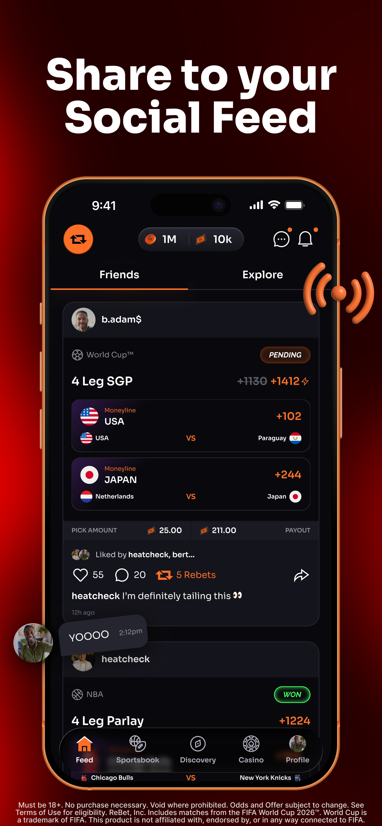 ReBet: Social Sports & Casino