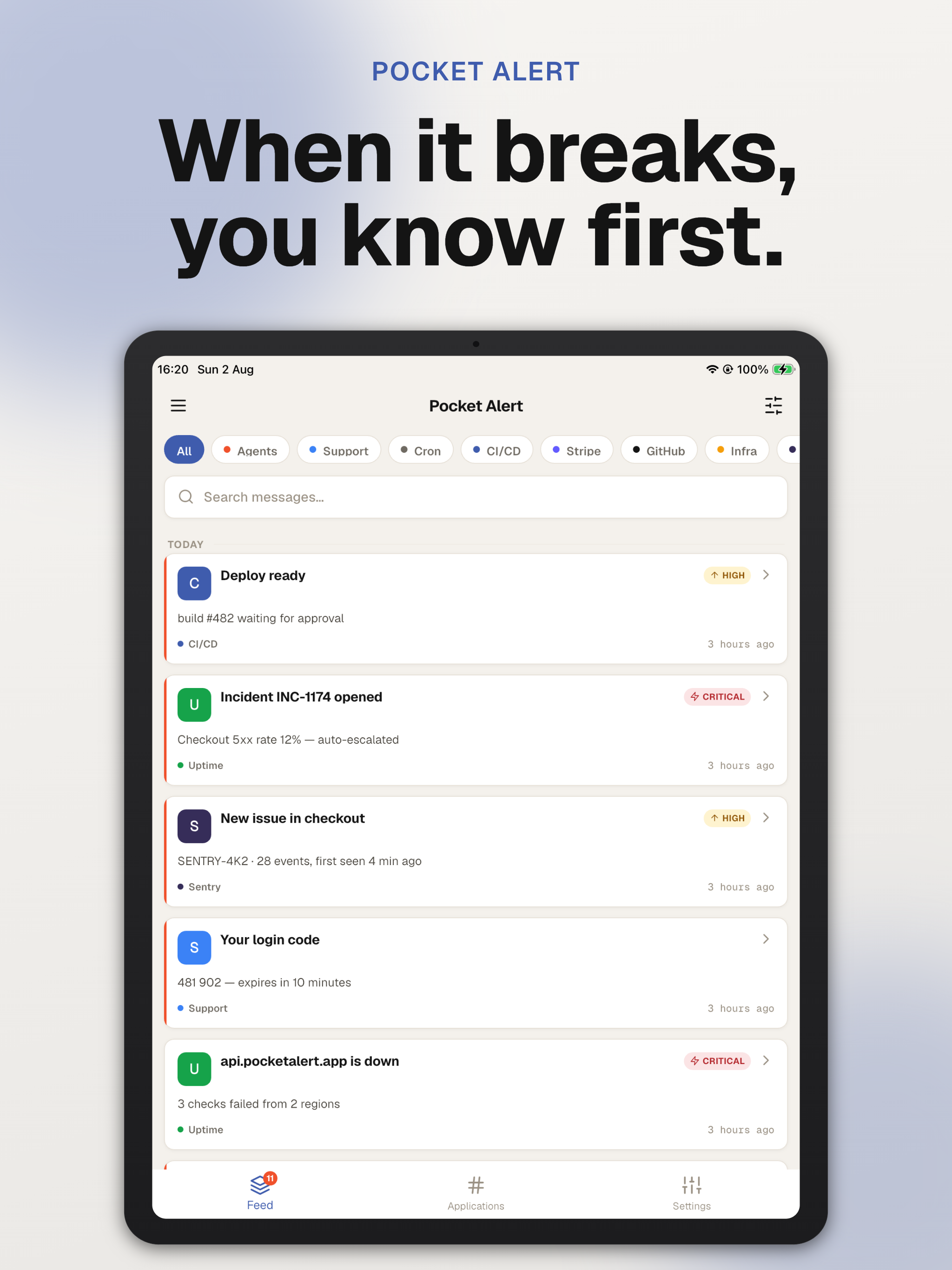 Pocket Alert push notification screenshot 7
