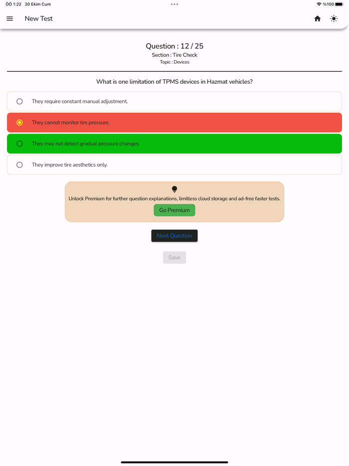 Entry Level Driver HazMat Test
