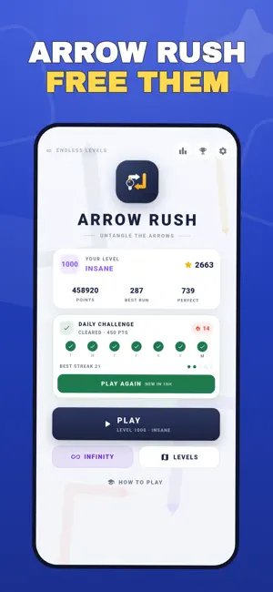 Arrow Rush: Untangle Puzzle screenshot 1