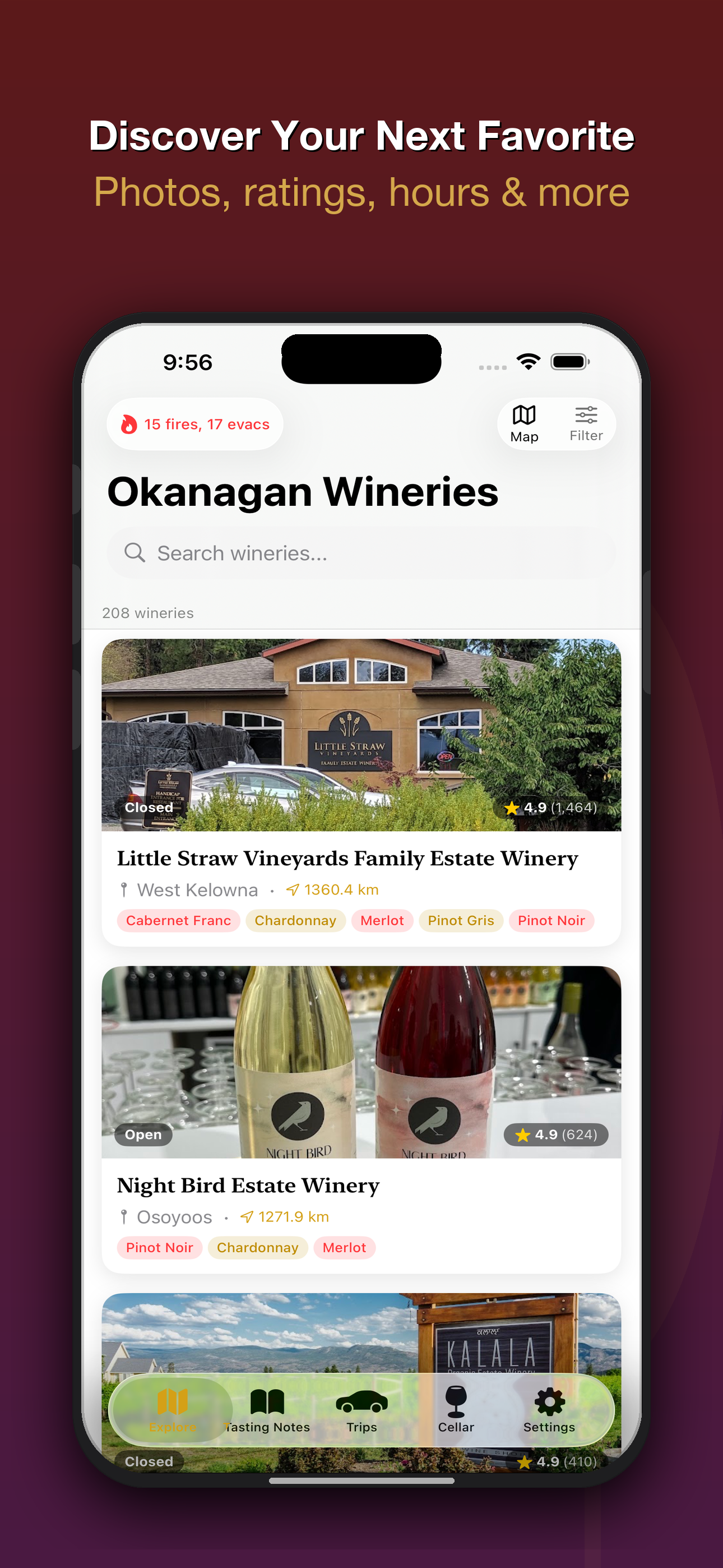 Okanagan Wineries screenshot 2