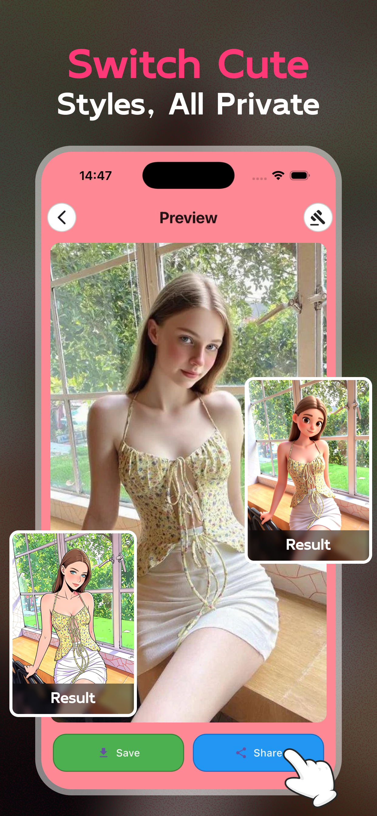 Mimic-AI Cartoon Avatar