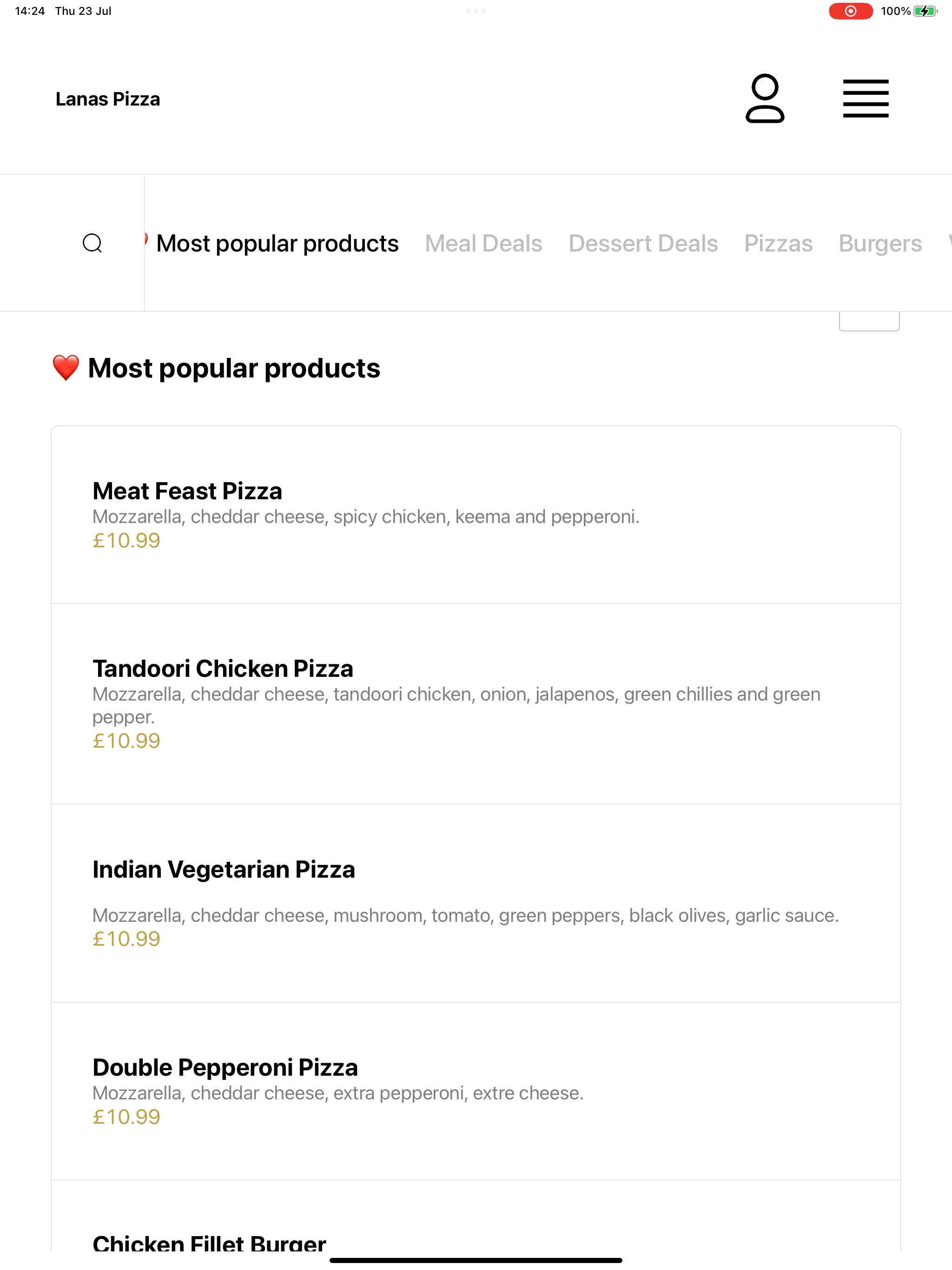 Lanas Pizza screenshot 14