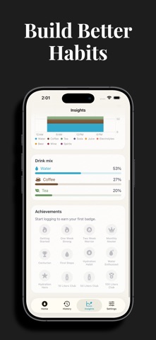 Vessel: Water Tracker iPhone screenshot