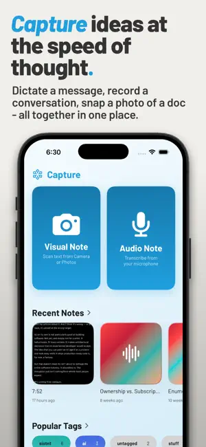 Capture - Voice & Photo Notes screenshot 1