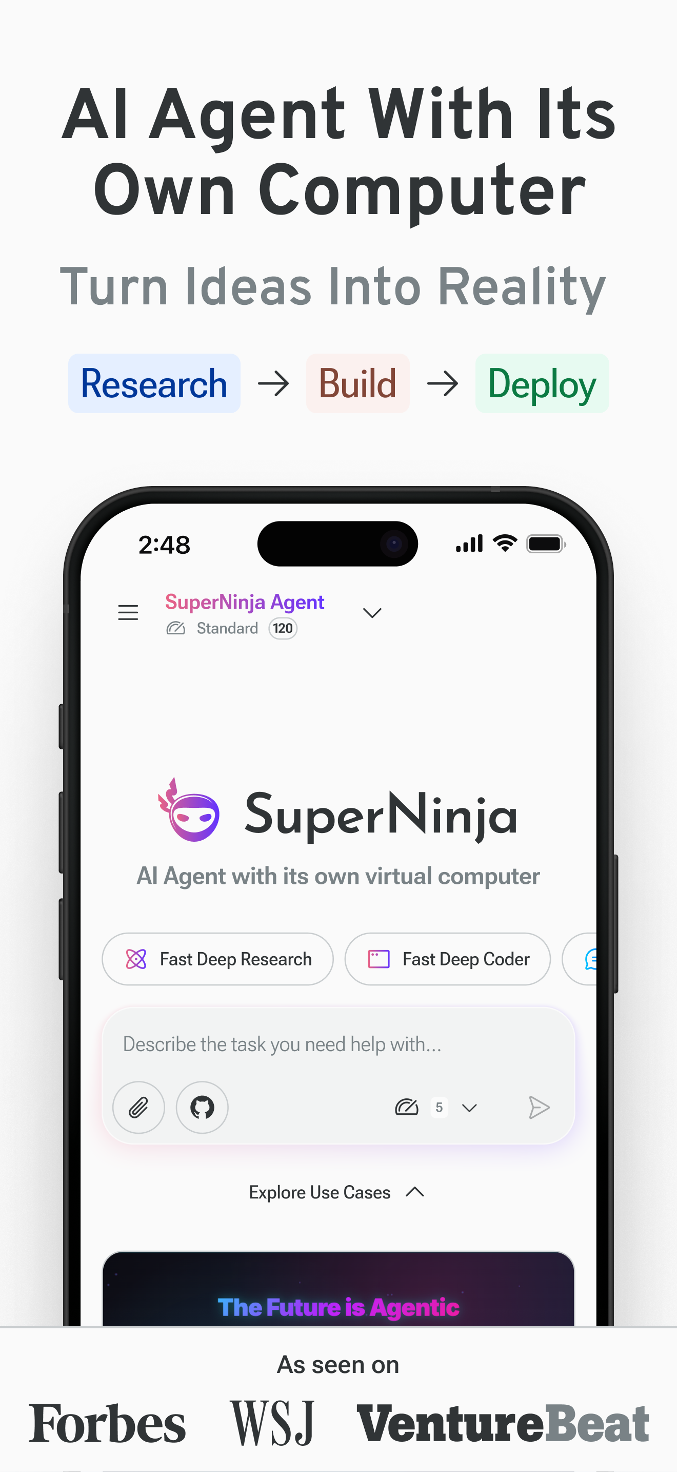 Ninja AI: Chat, Code & Create screenshot 1