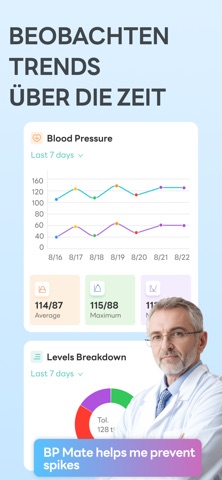 Blutdruck Messen App: BP Mate iPhone screenshot 7