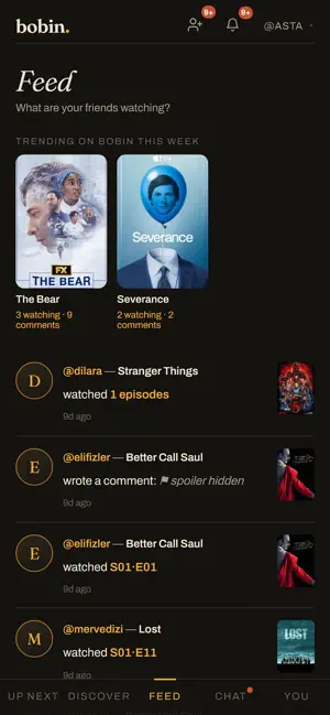 bobin - TV & Movie Tracker screenshot 2