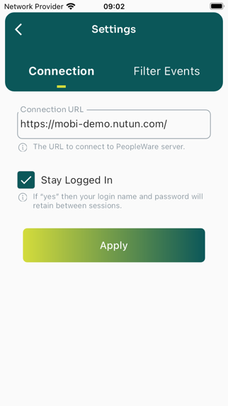 PeopleWare MOBI Screenshot