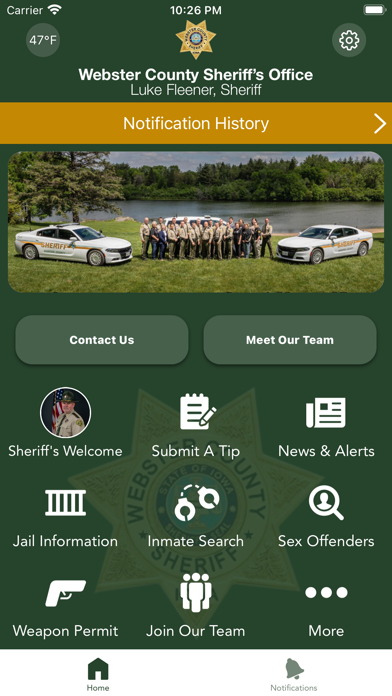 Screenshot 2 of Webster County Sheriff Iowa App