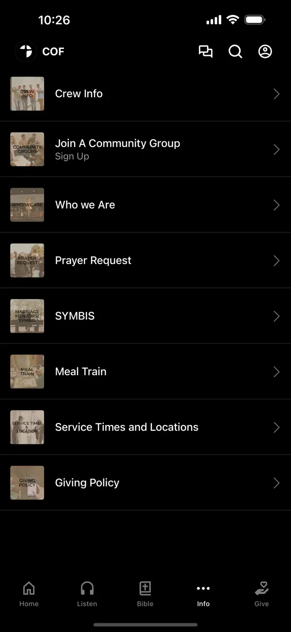 Screenshot #3 pour Community of Faith Churches