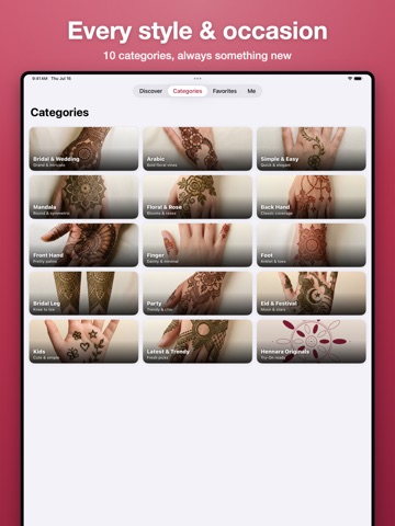 Hennara: Mehndi & Henna Art iPad screenshot