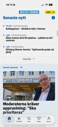 Avesta Tidning screenshot