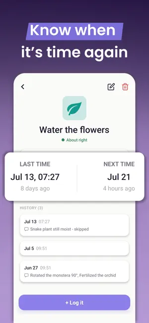 Last Time: When did I...? screenshot 4