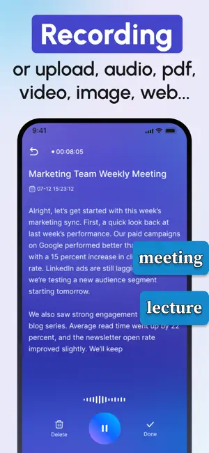 Notelyn: AI Lecture Note Taker screenshot 2
