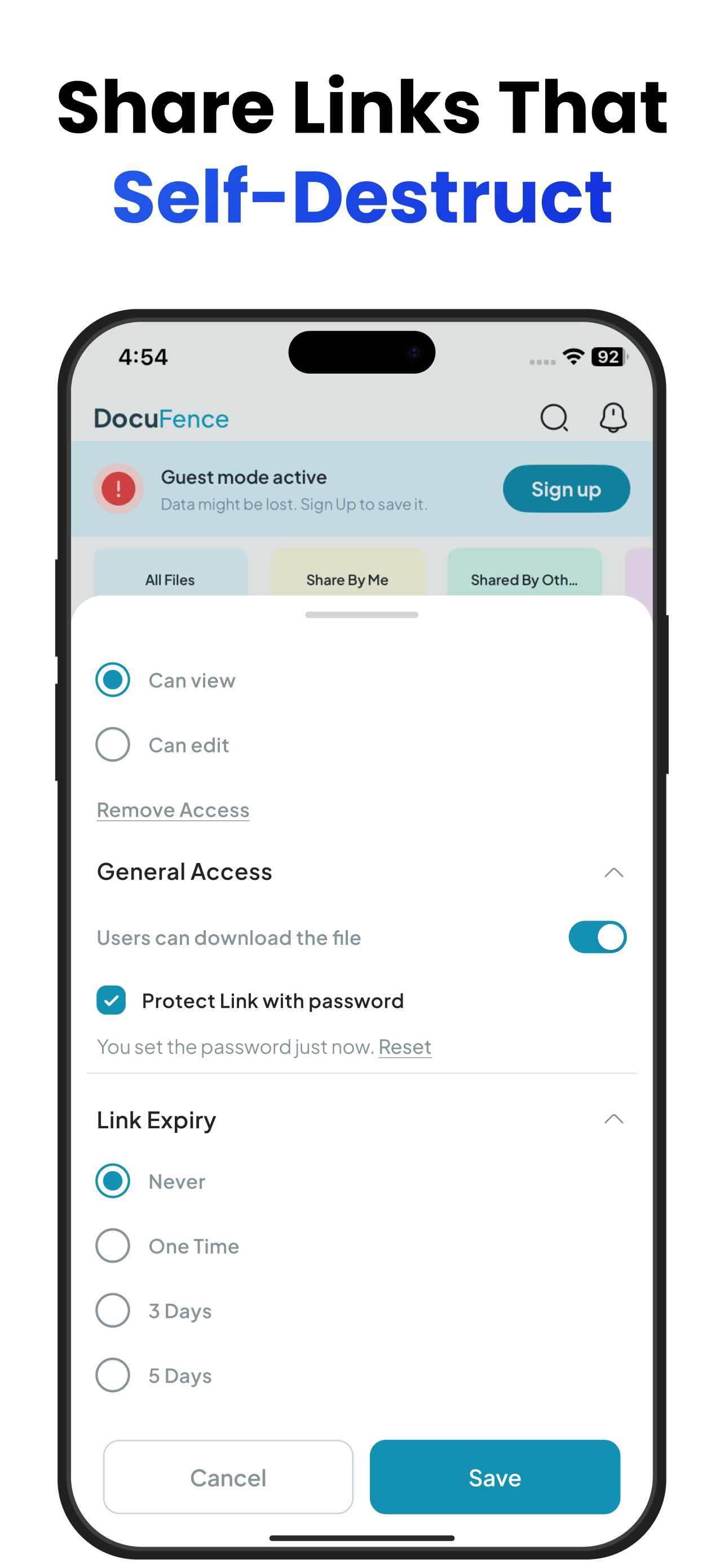 DocuFence screenshot 2