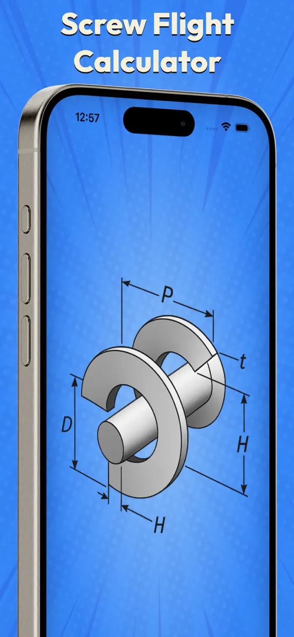 Screenshot #1 pour Screw Flight Calculator