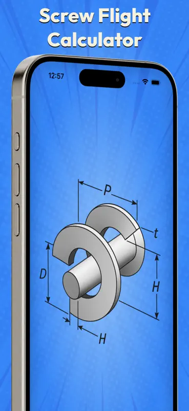 Screw Flight Calculator screenshot 1 of 5