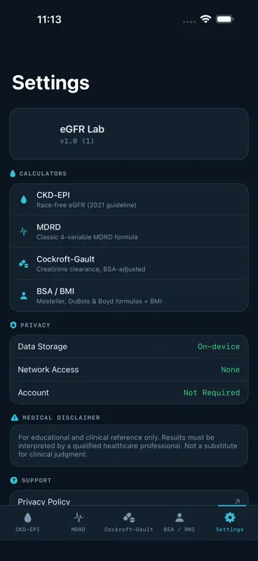 eGFR Lab screenshot 5 of 5