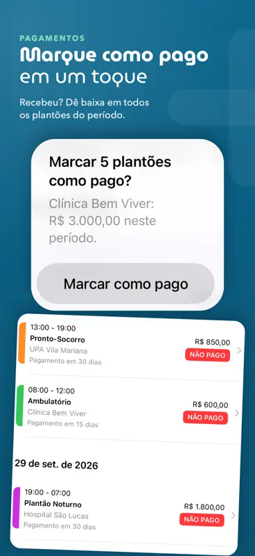 Plantãozinho: Plantão e Escala screenshot 3 of 9