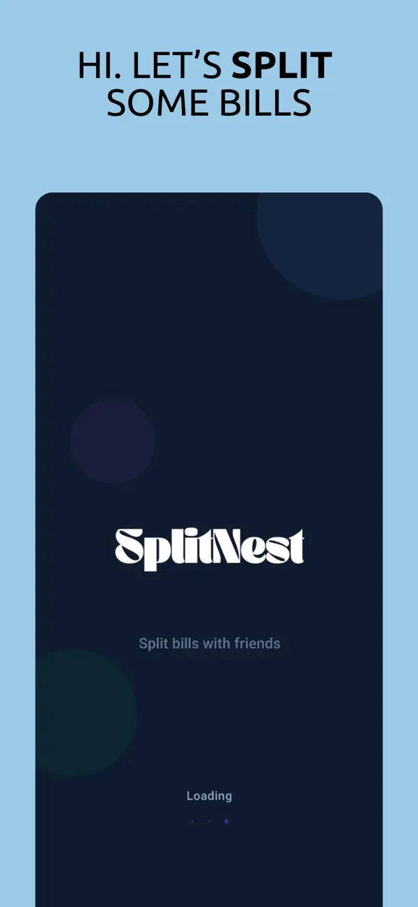 #1. SplitNest - Bill Split App (iOS) Podle: MUHAMMAD FAIZAN
