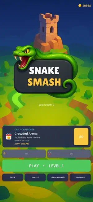 Snake Smash 3D: Tower Crush screenshot 1