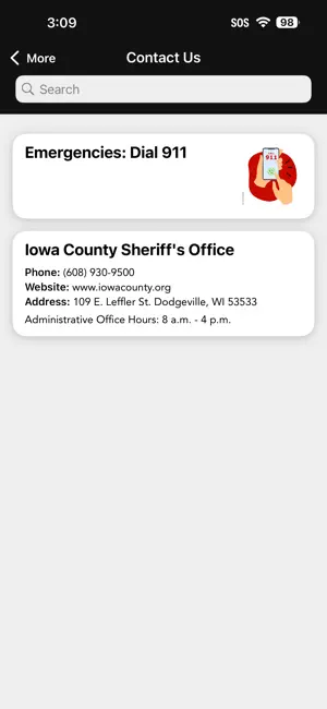 Iowa County Sheriff WI screenshot 2