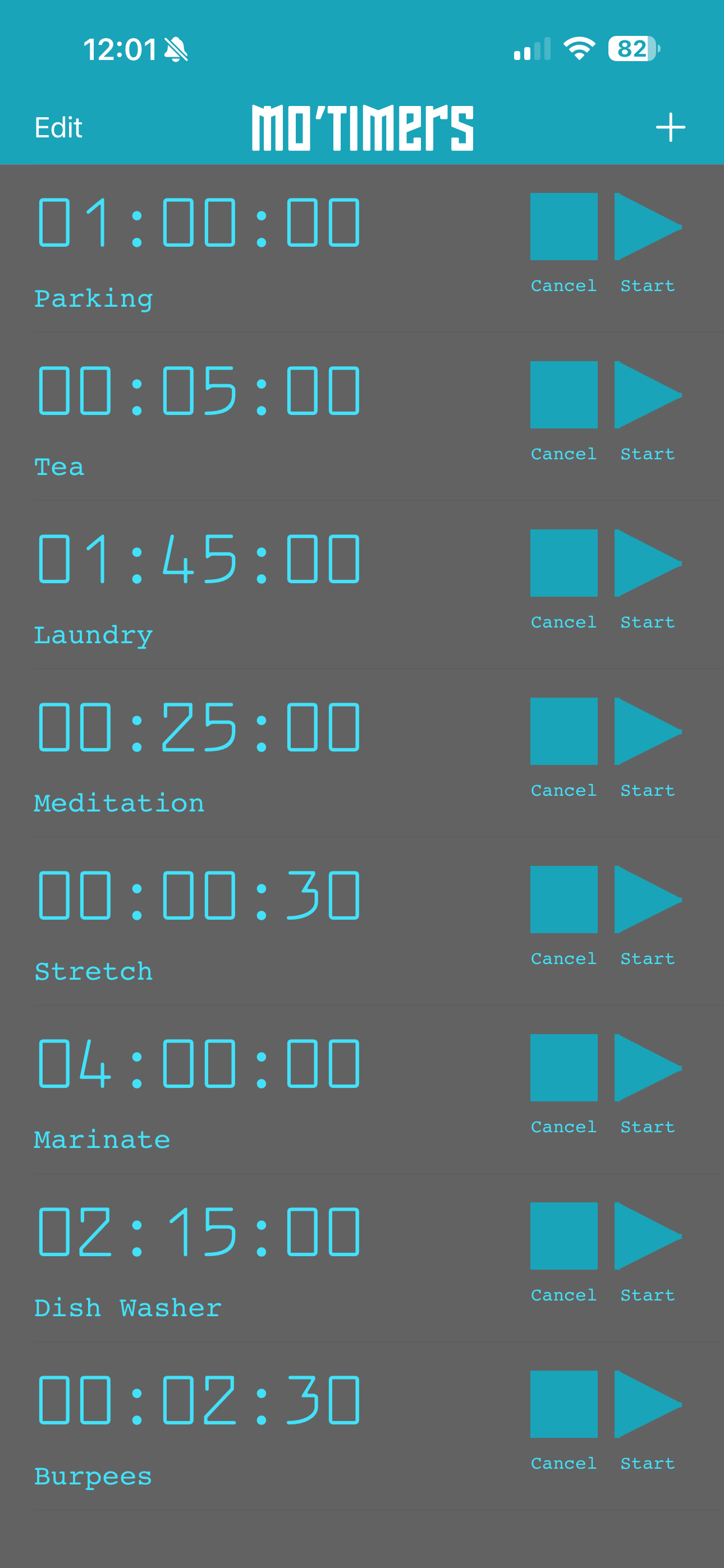 MoTimers screenshot 1