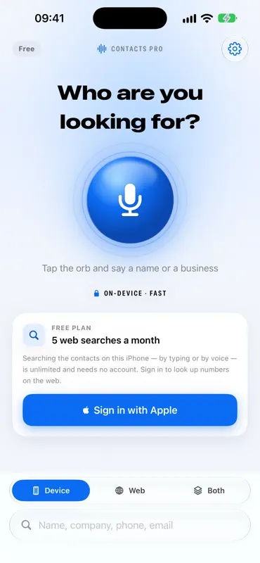 Contacts-Pro: Call by Voice screenshot 1 of 9
