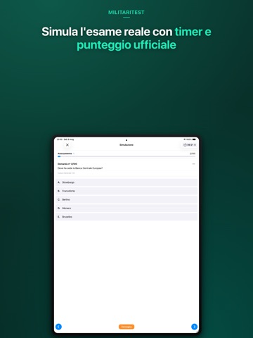 MilitariTest - Simulatore quiz iPad screenshot 4