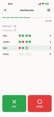 StandCard: Clay Scorekeeper iPhone screenshot
