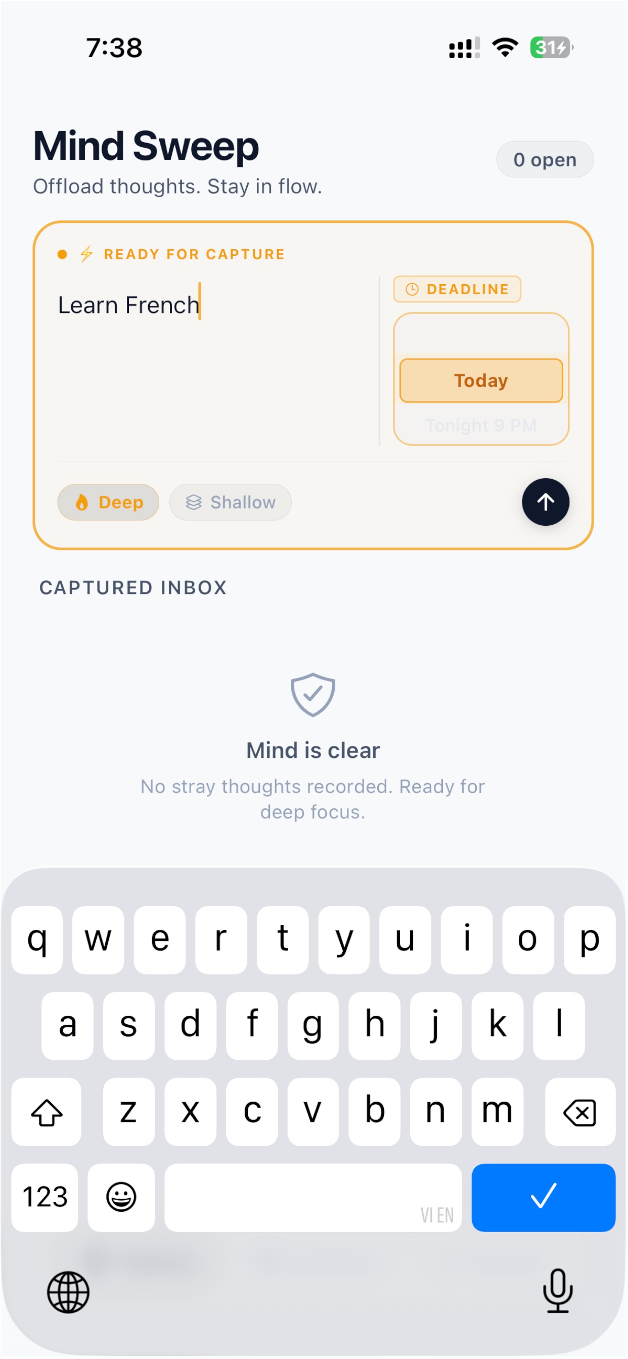 Screenshot 2 of Deepy: Deep Work Time Blocking