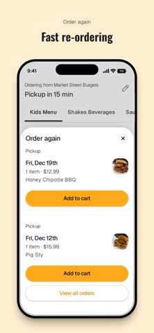 Market Street Burgers iPhone screenshot
