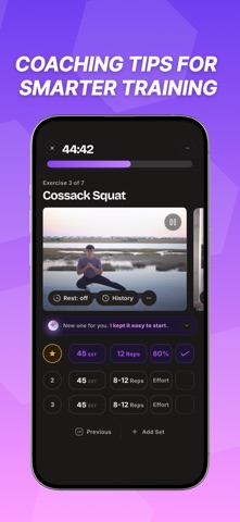 Kovo - Fitness Workout Log iPhone screenshot