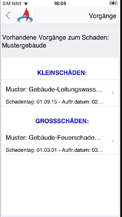 Schaden Gutachter App Screenshot