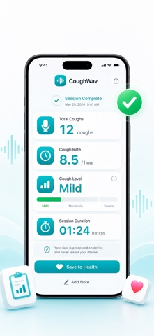 CoughWav - Cough Tracker & Log Screenshot 2 of 5