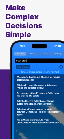 Concensus screenshot