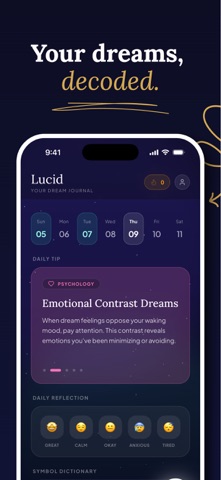 Lucid: AI Dream Journal iPhone screenshot