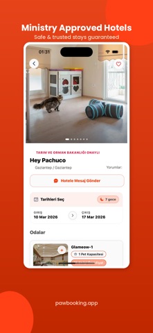 PawBooking: Travel and Booking iPhone screenshot